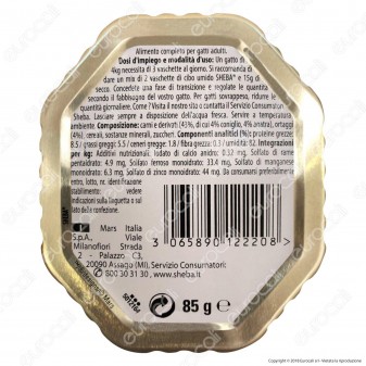 Sheba Creazioni Speciali in Salsa Cibo per Gatti con Coniglio, Anatra