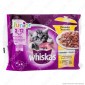 Whiskas Junior Cibo per Gatti Straccetti di Pollo, Anatra, Pollame e Tacchino - 4 Bustine da 85g