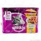 Whiskas Cibo per Gatti Straccetti di Pollo, Anatra, Pollame e Tacchino - 4 Bustine da 85g
