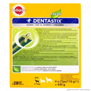 Pedigree Dentastix Fresh Small per l'igiene orale del cane -