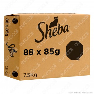 Sheba Selezione 4 Gusti Cibo per Gatti con Pollo, Tacchino, Agnello e