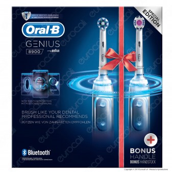 Oral-B Spazzolini Elettrici Ricaricabili e Bluetooth Genius 8900 con