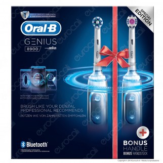 Oral-B Spazzolini Elettrici Ricaricabili e Bluetooth Genius 8900 con
