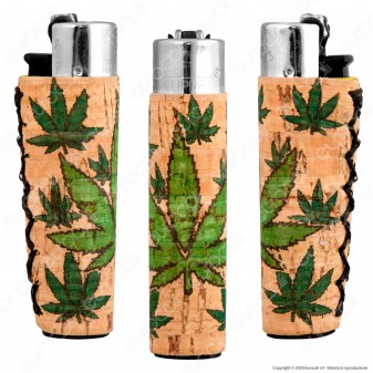 Clipper Large con Rivestimento in Sughero Fantasia Canapa Leaves - 1