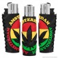 Clipper Large con Rivestimento in Gomma Fantasia Rasta Amsterdam - 1 Accendino