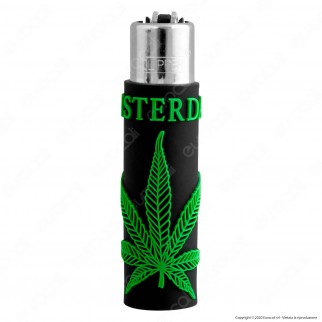 Clipper Large con Rivestimento in Gomma Fantasia Green Leaf - 1