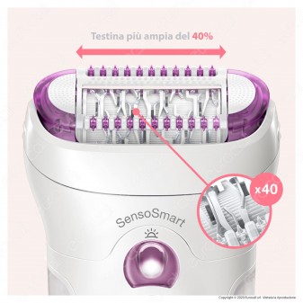 Braun Silk-épil 9 9-710 Wet&Dry Epilatore a Batteria Ricaricabile