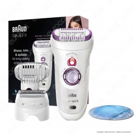 Braun Silk-épil 9 9-710 Wet&Dry Epilatore a Batteria Ricaricabile