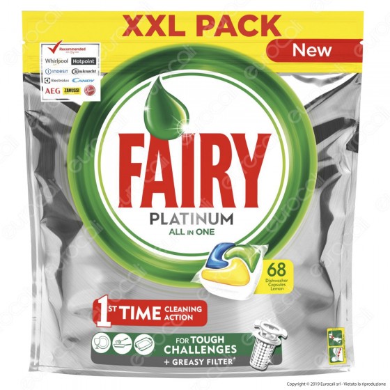 Fairy Platinum Detersivo in Capsule per Lavastoviglie - Confezione da Fairy Platinum Detersivo in Capsule per Lavastoviglie - Confezione da
