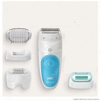 Braun Silk-épil 5 5-610 Wet&Dry Epilatore a Batteria Ricaricabile