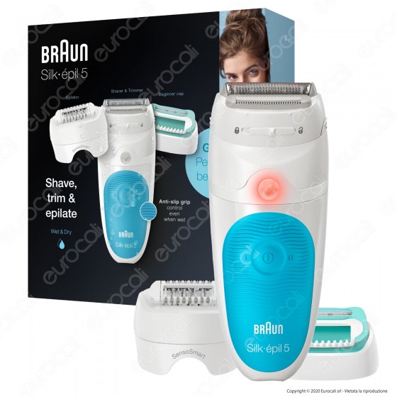 Braun Silk-épil 5 5-610 Wet&Dry Epilatore a Batteria Ricaricabile Braun Silk-épil 5 5-610 Wet&Dry Epilatore a Batteria Ricaricabile