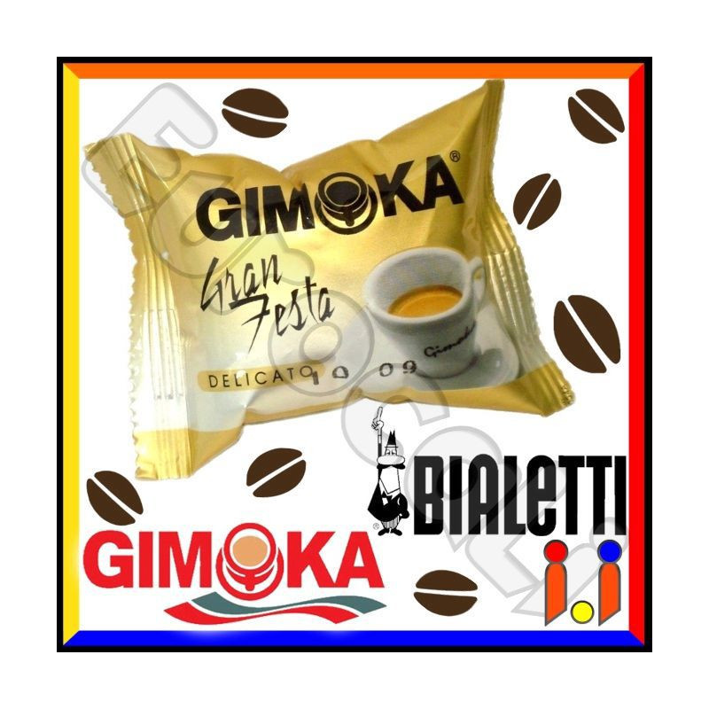 Cialde Caffè Gimoka Gran Festa Aroma Delicato Compatibili Mokona / Cialde Caffè Gimoka Gran Festa Aroma Delicato Compatibili Mokona /