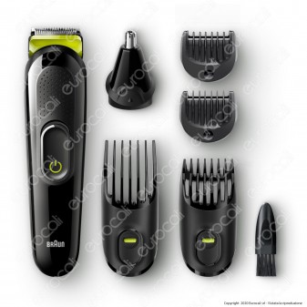 Braun MGK3021 Regolabarba Tagliacapelli a Batteria Ricaricabile
