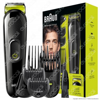 Braun MGK3021 Regolabarba Tagliacapelli a Batteria Ricaricabile