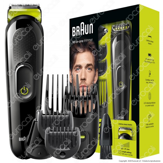 Taglia Capelli Rasoio Elettrico 6 in 1 Regola Barba Rifinitore