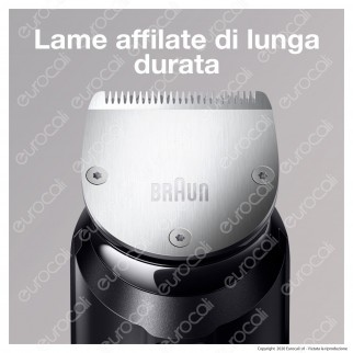 Braun Regolabarba BT7040 Rasoio Barba Elettrico e Tagliacapelli