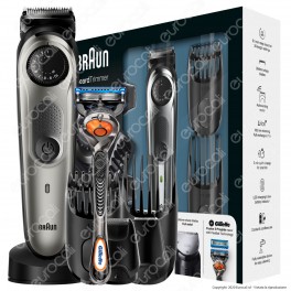 Braun Regolabarba BT7040 Rasoio Barba Elettrico e Tagliacapelli