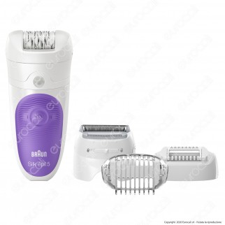 Braun Silk-épil 5 5-541 Wet&Dry Epilatore a Batteria Ricaricabile