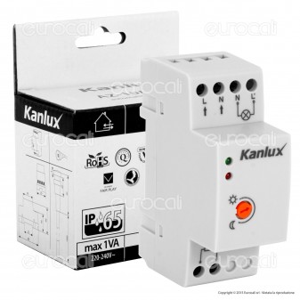 Kanlux AZ-10A TH 35 Sensore Crepuscolare Universale per Lampadine