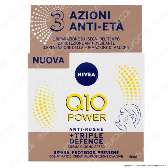 NIVEA Q10 Power Antirughe + Triple Defence Crema Giorno SPF 30 - NIVEA Q10 Power Antirughe + Triple Defence Crema Giorno SPF 30 -