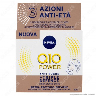 NIVEA Q10 Power Antirughe + Triple Defence Crema Giorno SPF 30 -