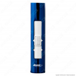 Atomic Accendino USB Ricaricaile Antivento in Metallo Lucido - 1
