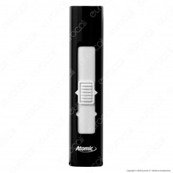 Atomic Accendino USB Ricaricaile Antivento in Metallo Lucido - 1