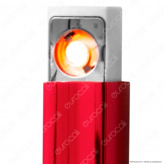 Atomic Accendino USB Ricaricaile Antivento in Metallo Lucido - 1