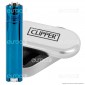 Clipper Metal Large in Metallo Fantasia Ice Blue - 1 Accendino [TERMINATO]