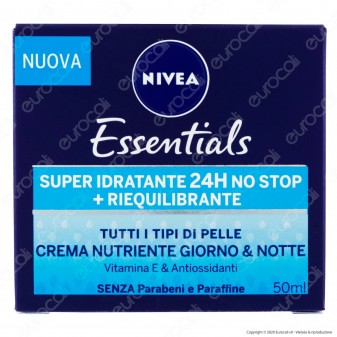 Nivea Essential Giorno Notte Crema Riequilibrante - Confezione da 50 ml