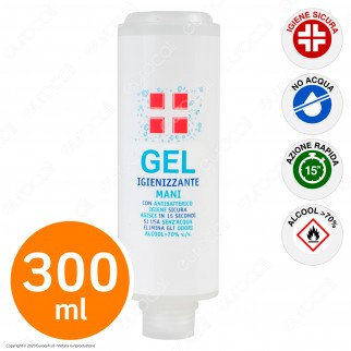 Ricarica per Dispenser a Muro Flacone Gel Alcool ≥ 70% Igienizzante