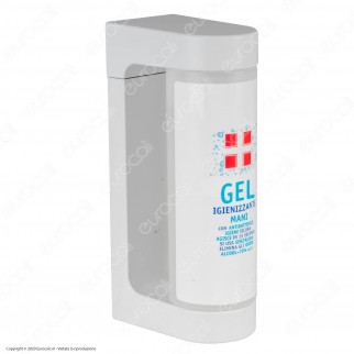 Dispenser Supporto da Parete Colore Bianco per Flacone Ricarica Gel