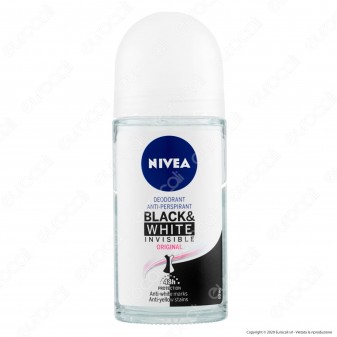 Nivea Deodorante Black & White Invisible Original Roll-On Anti