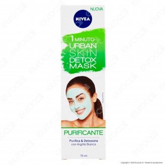 Nivea Urban Skin Detox Mask Maschera Purificante 1 Minuto con Argilla