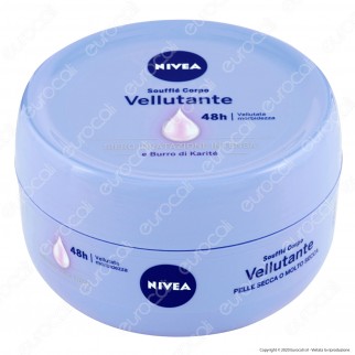 Nivea Soufflé Crema Corpo Vellutante Idratante con Burro di Karitè -