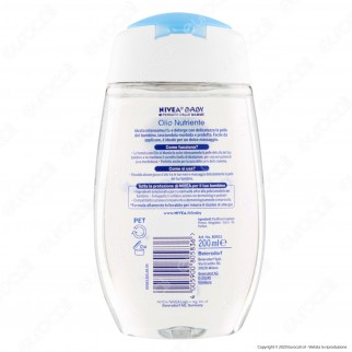Nivea Baby Olio Nutriente Dolce e Delicato Senza Alcool Coloranti