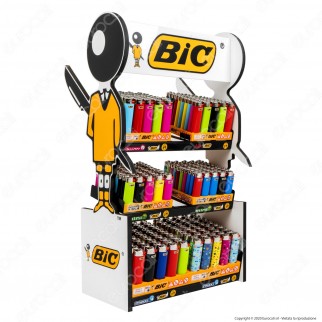 Espositore Bic da Banco in Compensato per 6 Box di Accendini Maxi