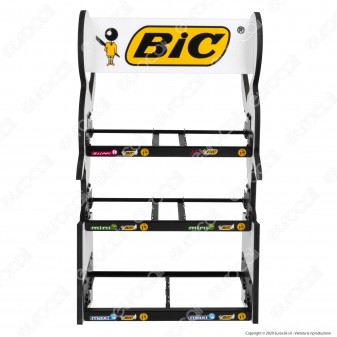Espositore Bic da Banco in Compensato per 6 Box di Accendini Maxi