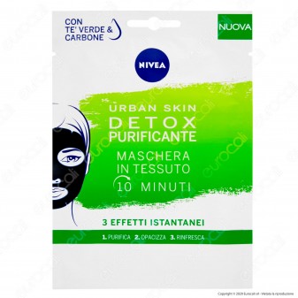 Nivea Urban Skin Detox Maschera in Tessuto - 10 minuti - 1 pz