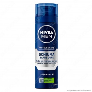 Nivea Men Protect & Care Schiuma da Barba per Barbe Dure e Difficili