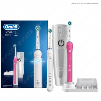 Spazzolini Elettrici Oral-B SmartSeries 5 5950 CrossAction 2 Manici Con 2 Testine Di Ricambio