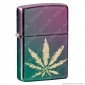 Accendino Zippo Mod. 49185 Leaf Iridescent - Ricaricabile Antivento [TERMINATO]
