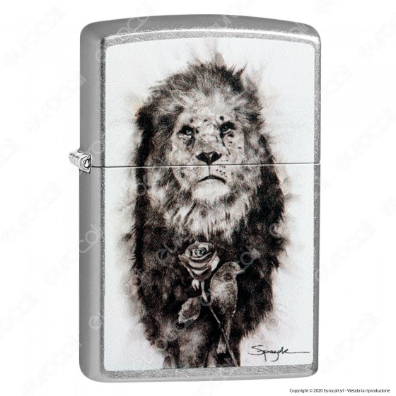 Accendino Zippo Mod. 49088 Spazuk Lion - Ricaricabile Antivento Accendino Zippo Mod. 49088 Spazuk Lion - Ricaricabile Antivento