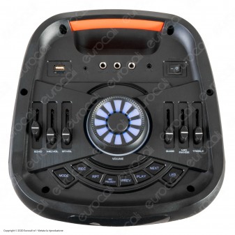 V-Tac Audio VT-6308-2 Soundor 8x2 Cassa Attiva 40W con Bluetooth