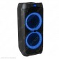 V-Tac Audio VT-6308-2 Soundor 8x2 Cassa Attiva 40W con Bluetooth Karaoke LED RGB Telecomando e Microfono - SKU 8980