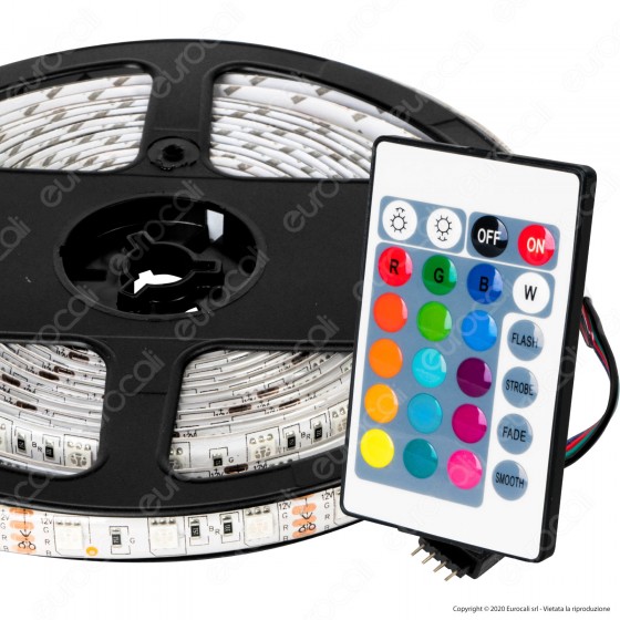 Sure Energy Striscia LED Bobina 5 Metri 12V 14,4W 60 LED/metro Sure Energy Striscia LED Bobina 5 Metri 12V 14,4W 60 LED/metro