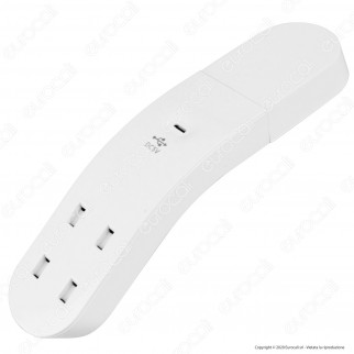 Ener-J Lampada da Muro Torcia LED 1,2W Batteria Ricaricabile con