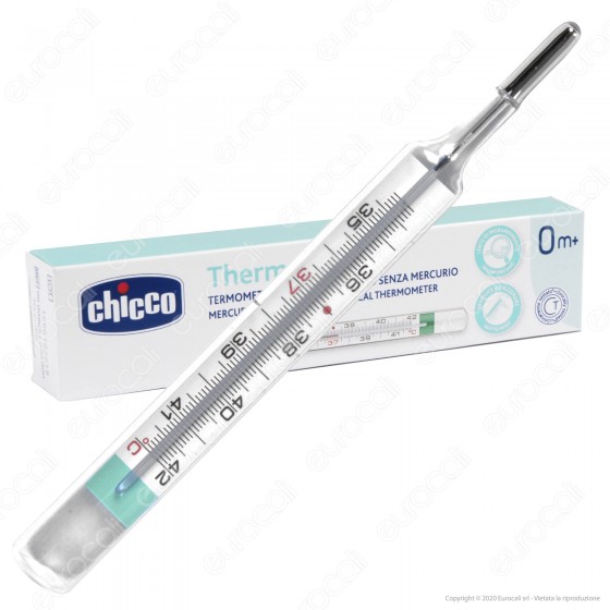 Chicco Thermo Eco Termometro Clinico Ecologico Senza Mercurio con Chicco Thermo Eco Termometro Clinico Ecologico Senza Mercurio con