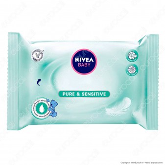 Nivea Baby Pure & Sensitive Salviettine Detergenti Idratanti -