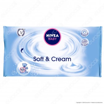 Nivea Baby Soft & Cream Salviettine Detergenti - Confezione da 63